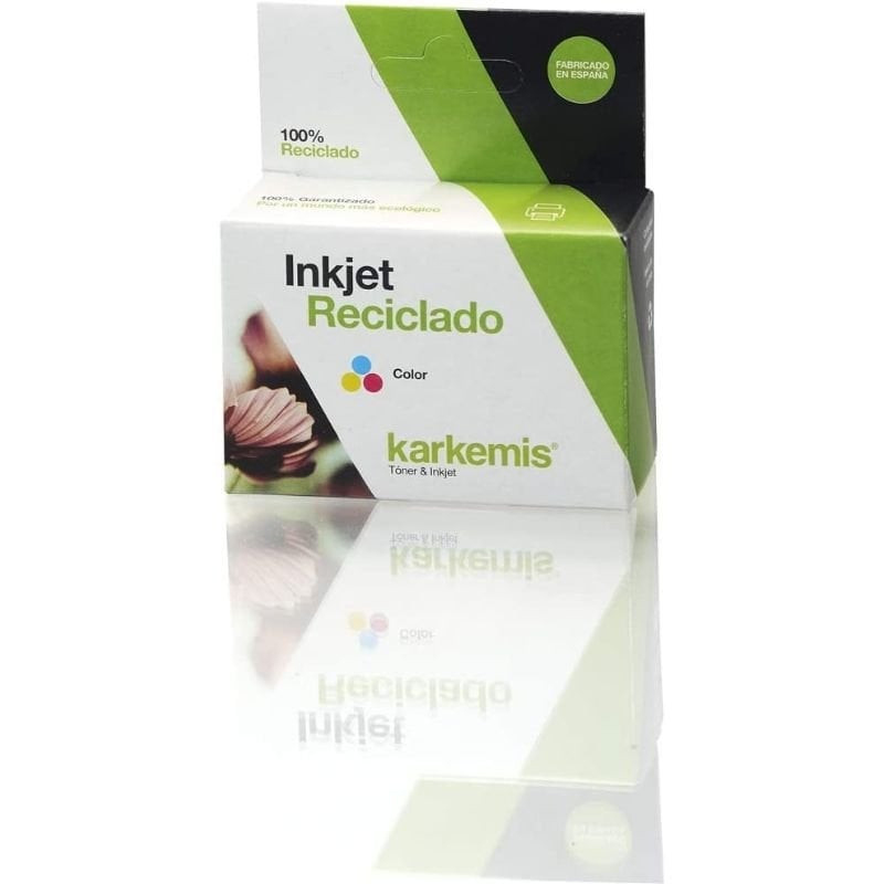 Cartucho de tinta reciclado karkemis hp nº308 xl alta capacidad/ tricolor